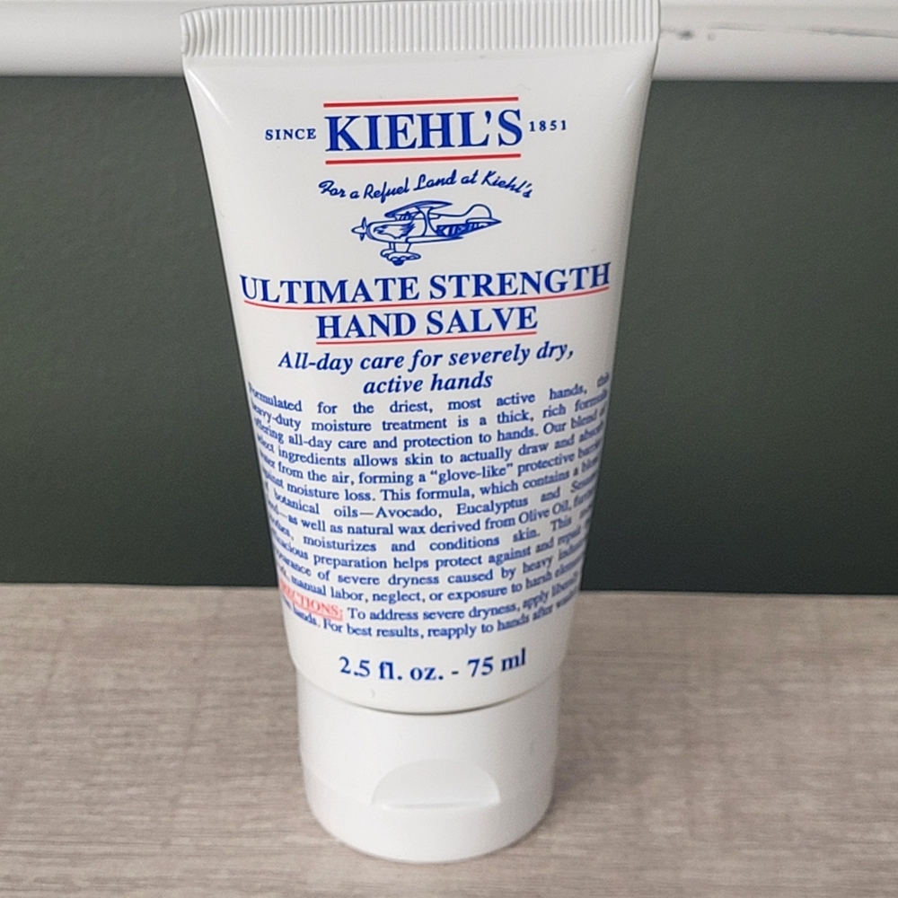 Kiehl's Ultimate Strength Hand Salve 2.5 Fl.‎ Oz 75 Ml Travel Size